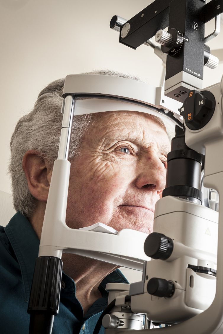 Senior eye exam