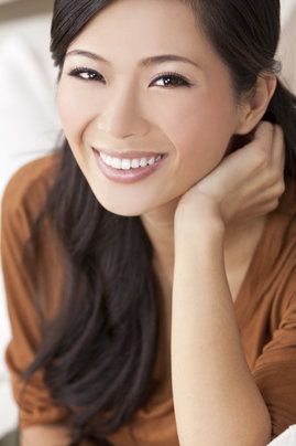 A young woman with a beautiful smile
