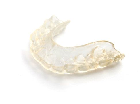 Clear, plastic dental tray