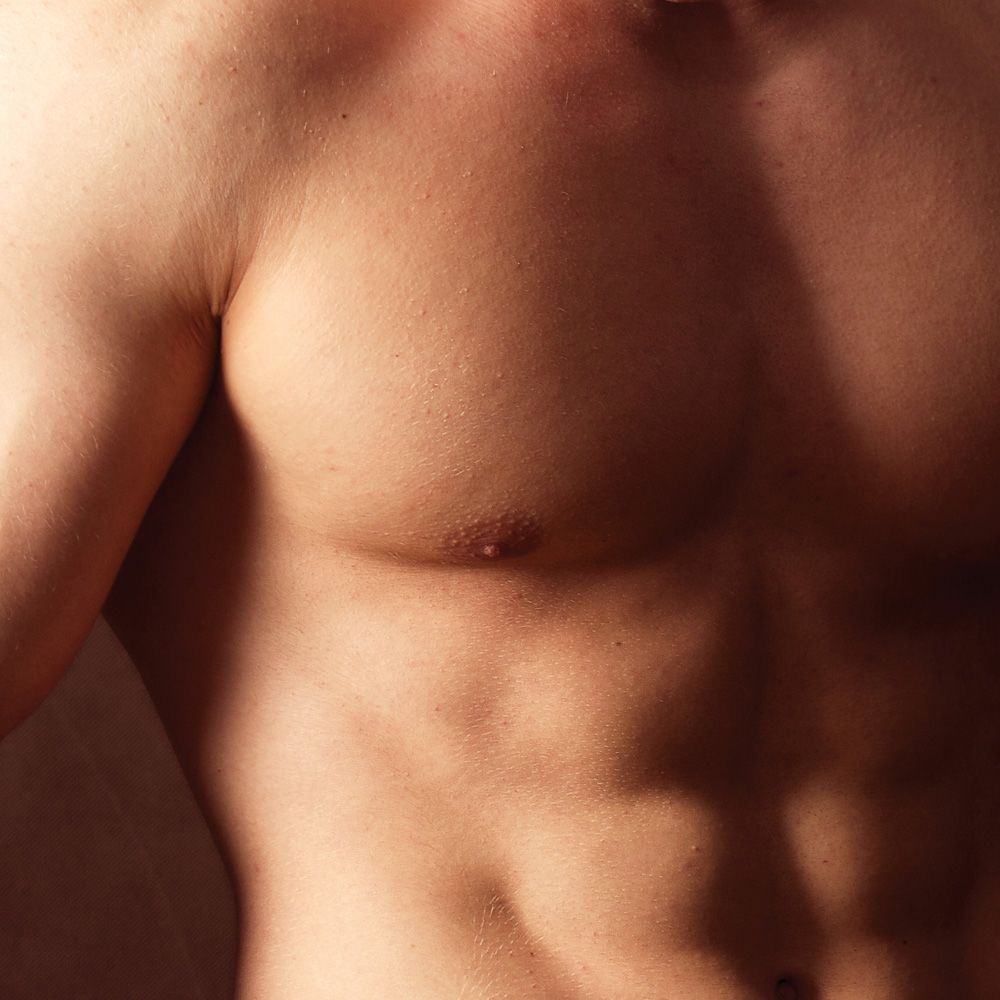 Photo of a man's chest