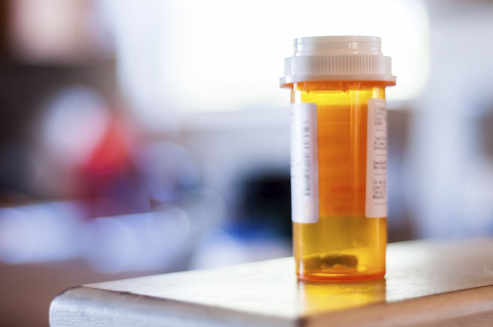 A bottle of medication