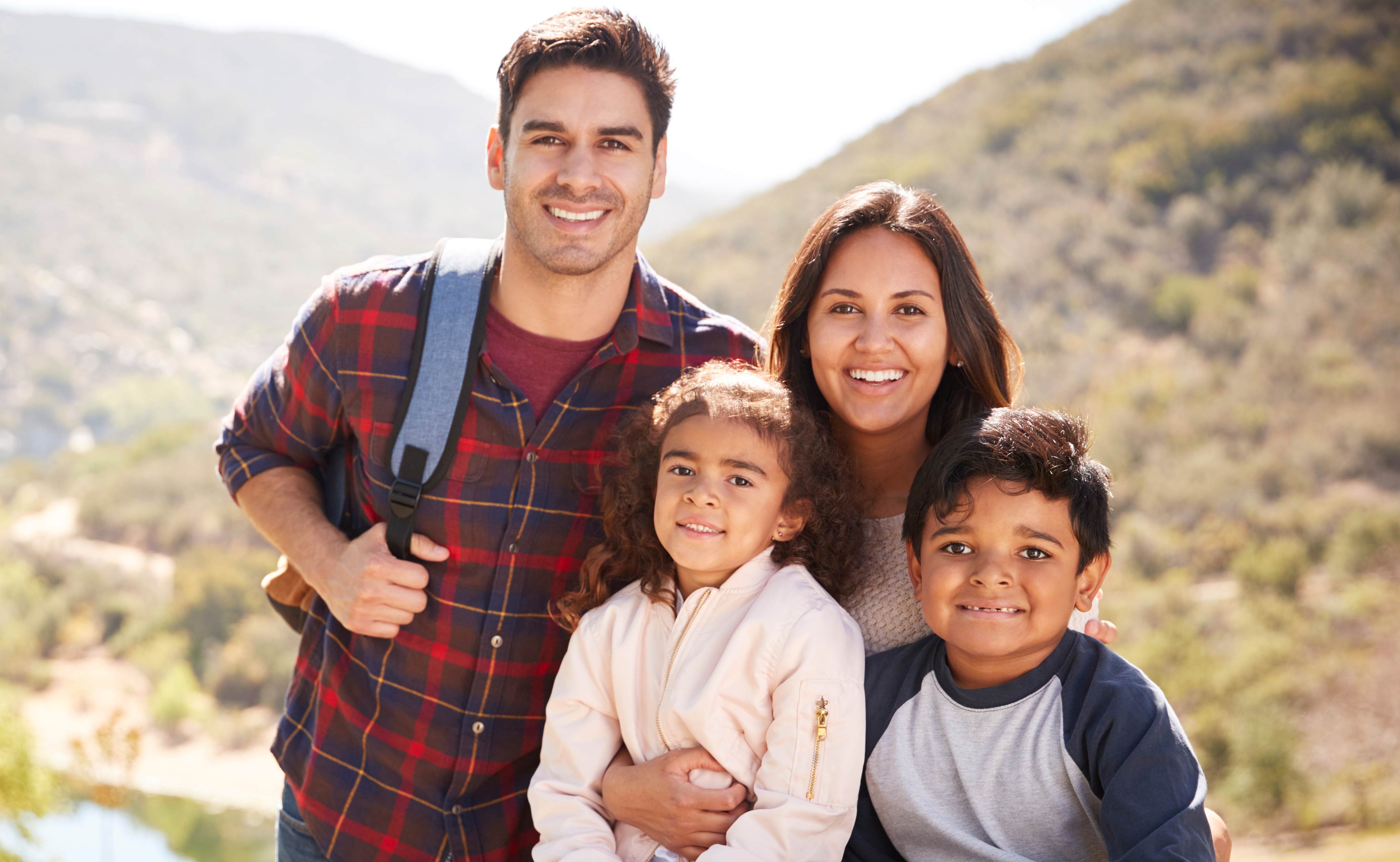 a smiling family