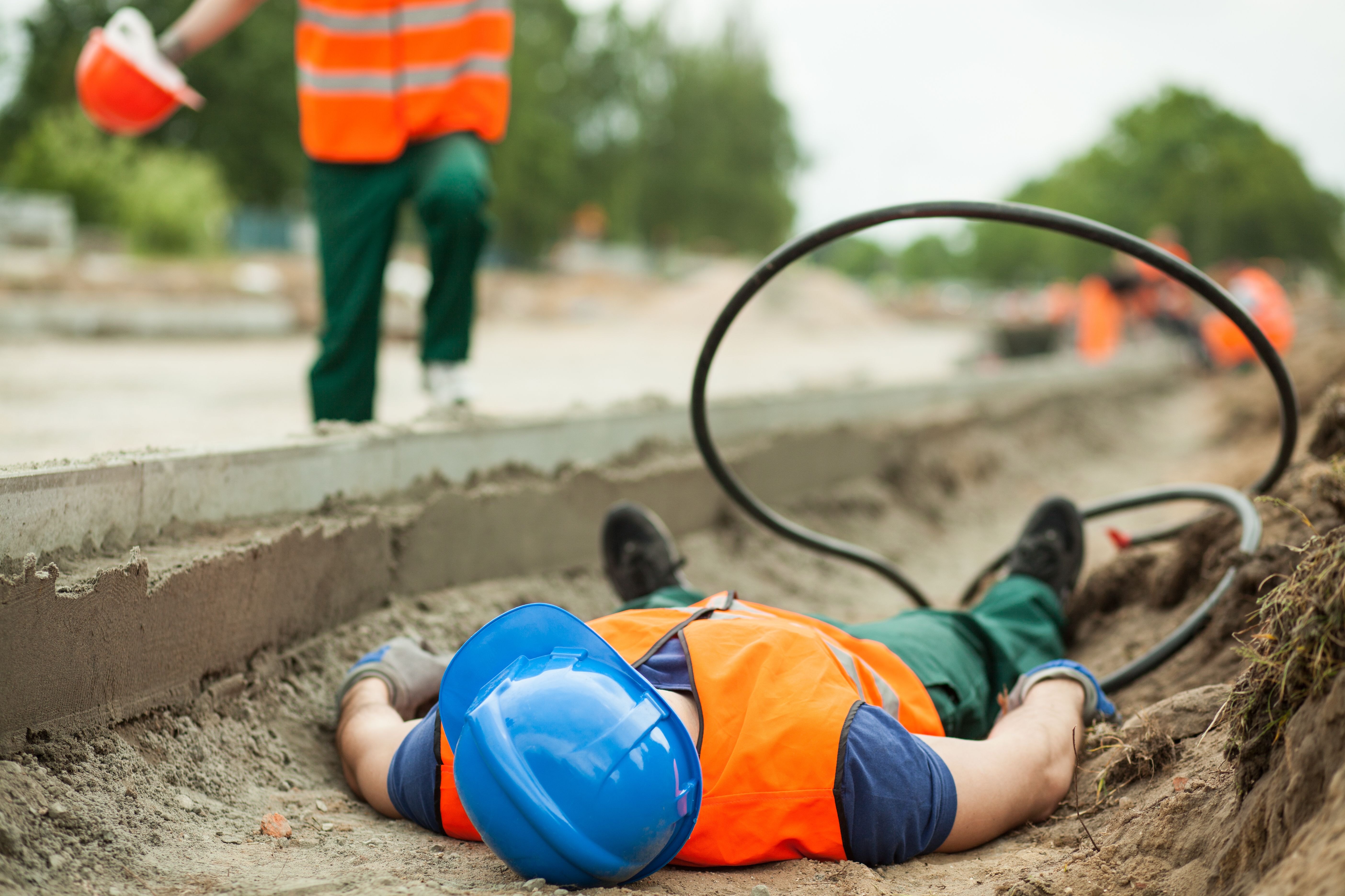 A man who has been injured in an electrical accident